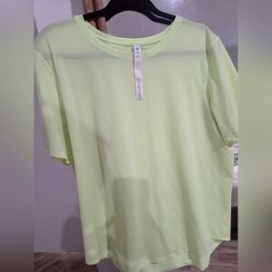 Lululemon Light Lime Crewneck Tee